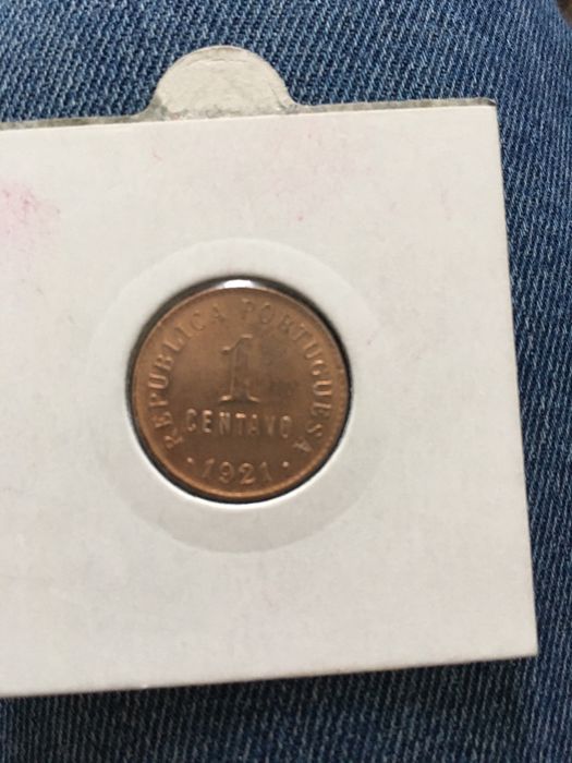 Moeda 1 Centavo 1921 soberbo