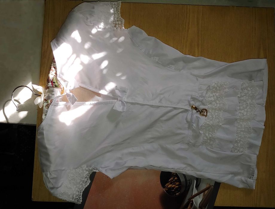 Детская одежда Блузка приталенная подростковая для школы рост 158-164