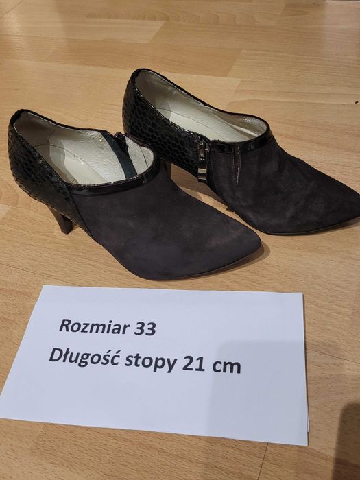 Czekoladowe botki EMIS r. 33