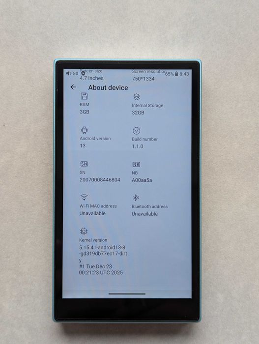 Аудіоплеєр FiiO JM21 3/32 гб sky blue, блакитний