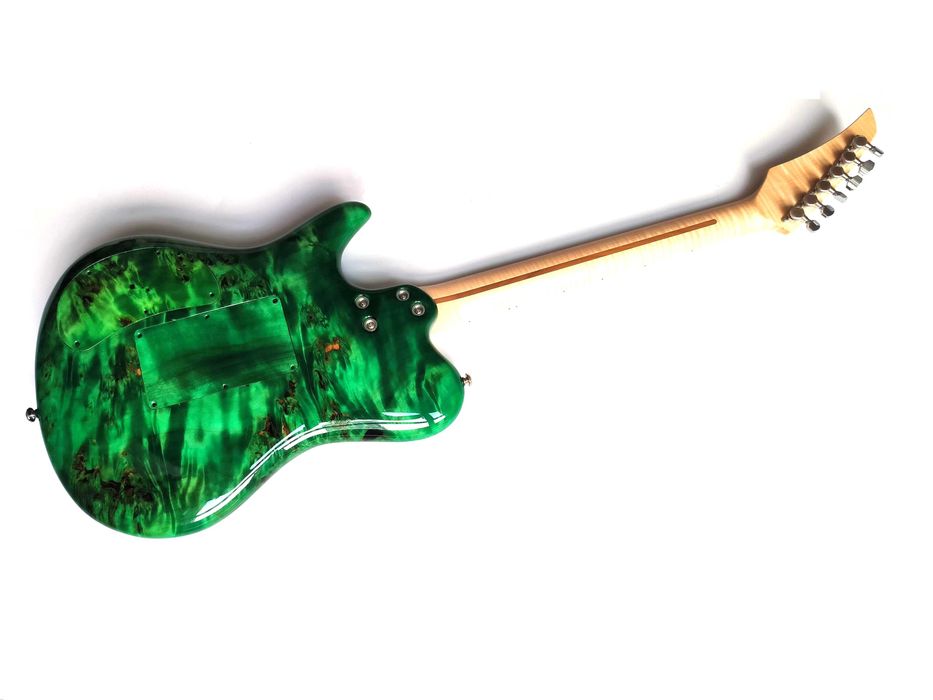 Para Custom One-Piece Poplar Burl '2023 Emerald Green w/GigBag