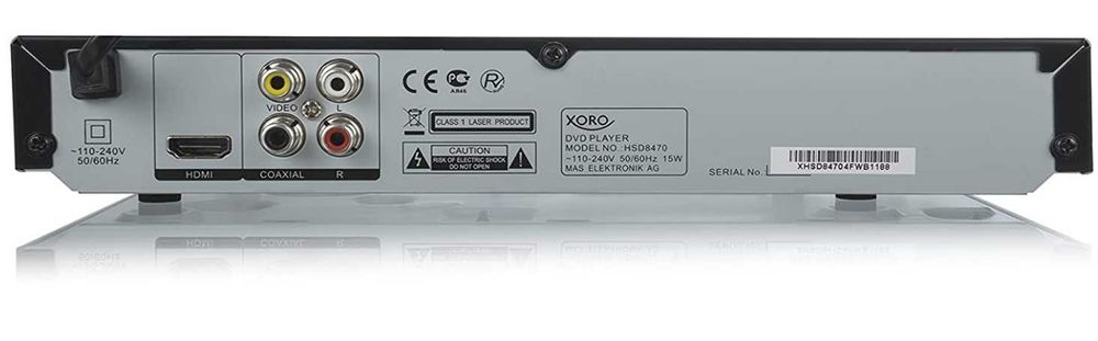 Xoro HSD 8470 Odtwarzacz DVD HDMI MPEG4 Video USB MP3 RCA DivX