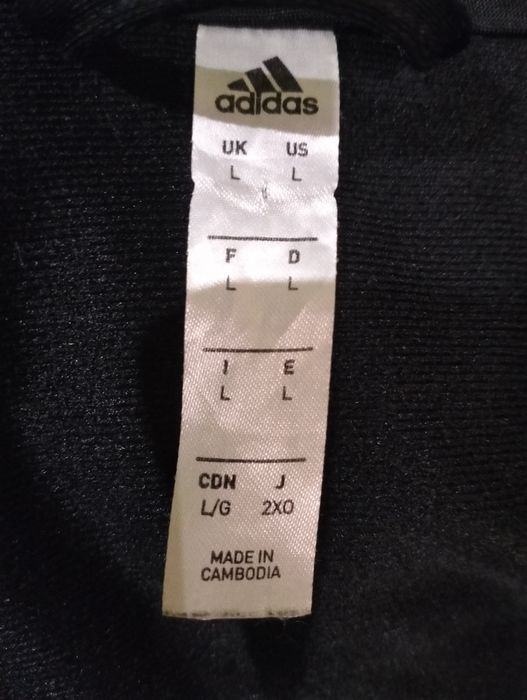 Adidas bluza dresowa z zamkiem czarna
