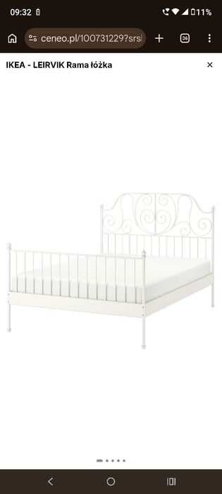 Łóżko Ikea LEIRVIK 160x200