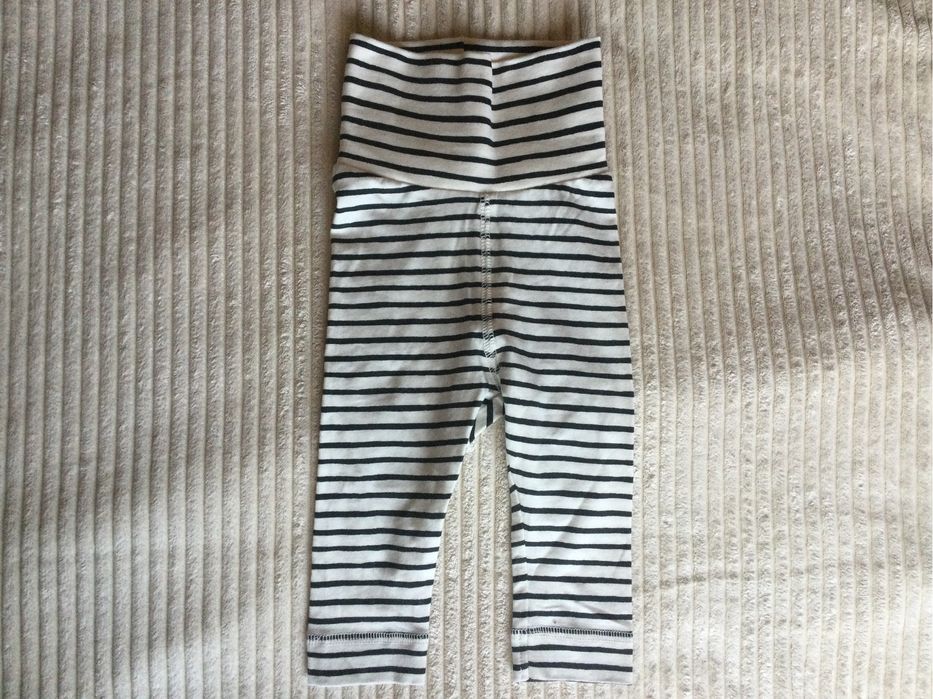 Лосіни сірі і в чорну полоску на дівчинку, хлопчика розмір 62,68 Нове.