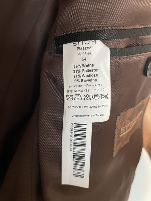 Nowy płaszcz męski Bytom