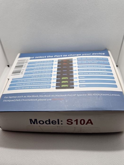Nowa ładowarka USB-C 440W – 8 portów | PD 100W | wtyczka UK
