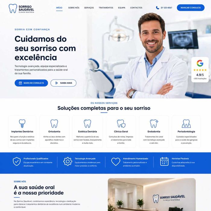 Sites Simples e Profissionais desde 150€