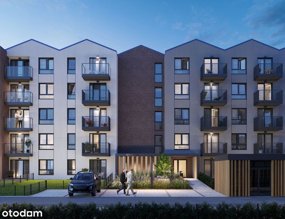 2-pokojowe mieszkanie 42m2 + balkon Bezpośrednio