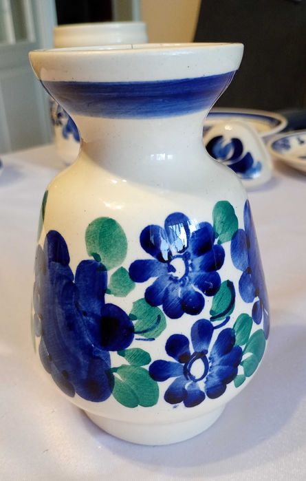 Ceramiczny wazon fajans Włocławek PRL