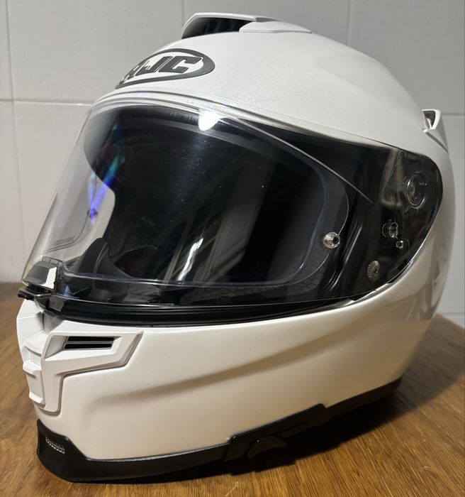 Capacete  branco pérola HJC  RPHA 70 em ótimo estado, tamanho 60/61