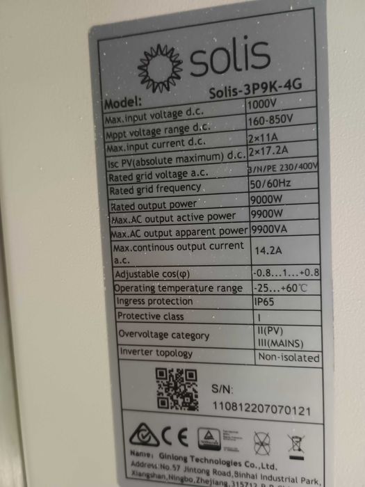 Sprzedam falownik Solis