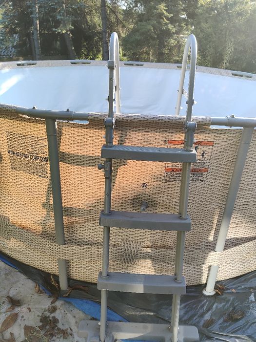 Basen Bestway Power Stell Ogrodowy Stelażowy Okrągły 396x107