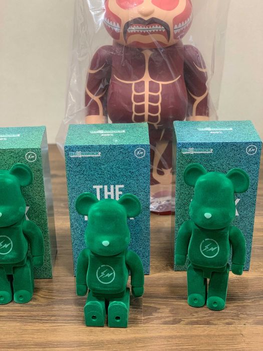 Бербрик Барбрик Bearbrick Фигурка Медведя зеленая Распродажа