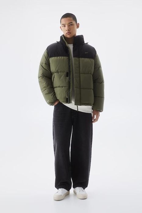 Стьобана куртка PULL&BEAR з коміром