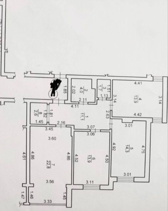 3-кімнатна квартира за адресою (площа 84 м²) - Atlanta.ua - фото 6