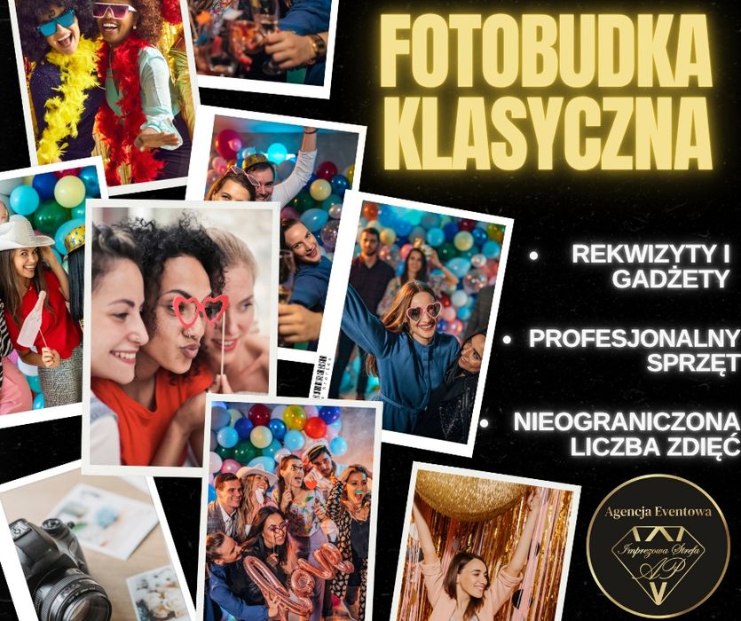 Fotobudka klasyczna,360/ Ciężki dym/ Fontanna  iskier/Balony wybuchowe