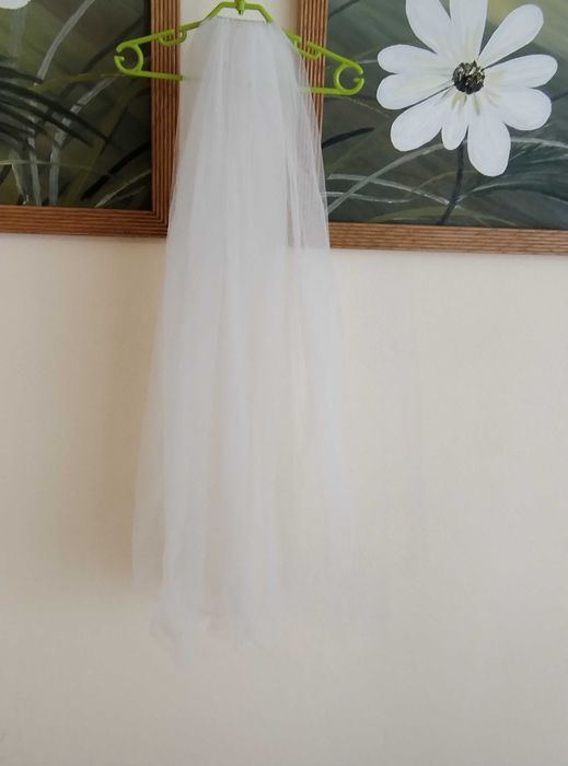 suknia ślubna z welonem r M/L