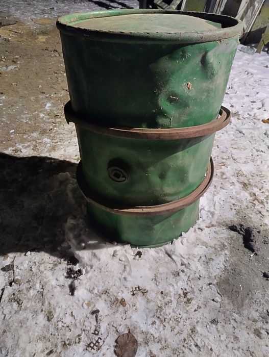 Beczka ocynk z obręczą stalową