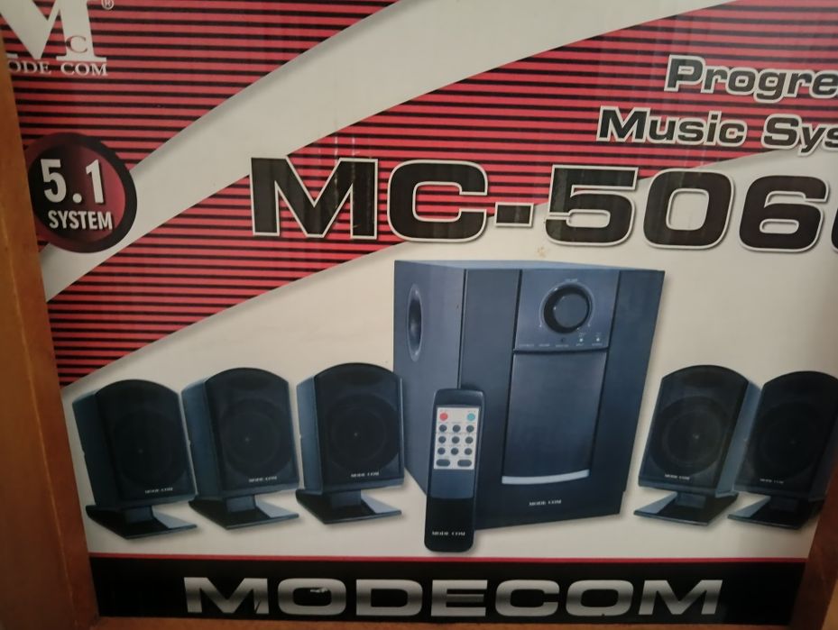 Głośniki 5 szt+subwoofer+pilot NOWE