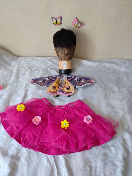 Strój przebranie śliczny motyl motylek 3 części rozmiar 110