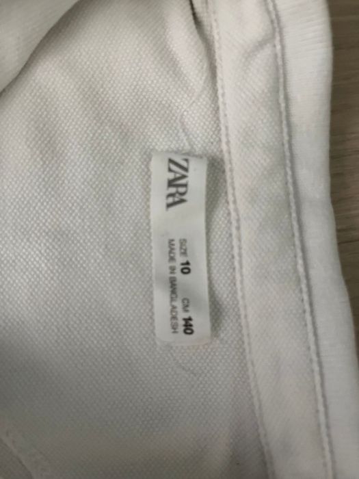 Polo Zara Criança Branco
