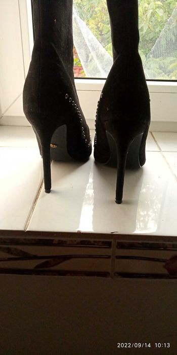 piękne kozaki botki z zipem