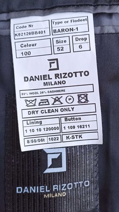 Стильное мужское шерстяное пальто  Италия DANIEL  RIZOTTO    р.50-52