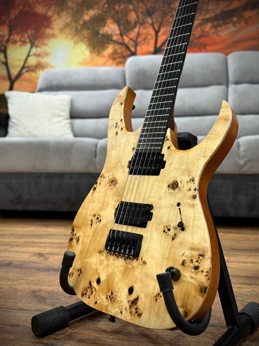 Mayones Duvell Elite 6 – Bare Knuckle | Poplar Burl | Mahogany | Stan idealny