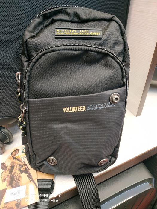 Сумка "VOLUNTEER" через плечо. Бренд . КАЧЕСТВО. ORIGINAL !