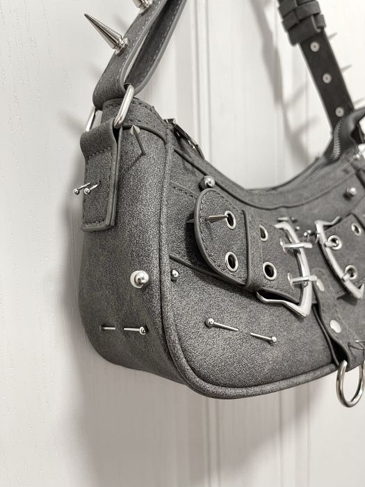 Custom bag, opium bag, balenciaga type, сумка с шипами, сумка y2k