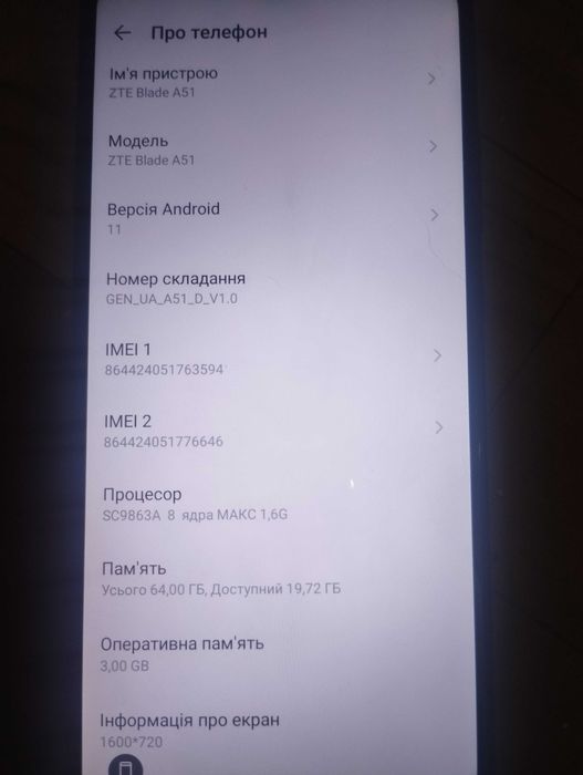 Телефон смартфон ZTE