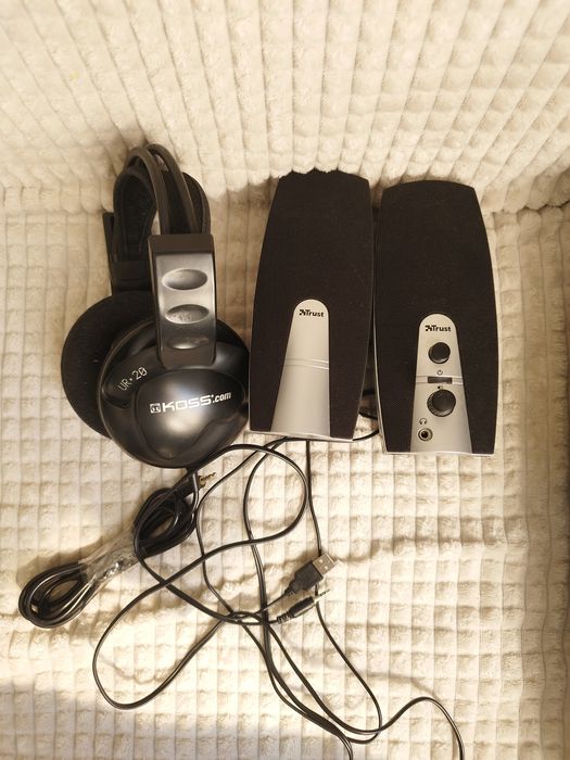 Навушники KOSS + колонки TRUST ремонт/запчастини