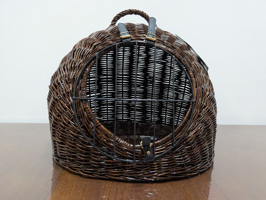 Aumüller Budka Wiklinowa z Poduszką Transporter dla Kota 50x39x44cm N