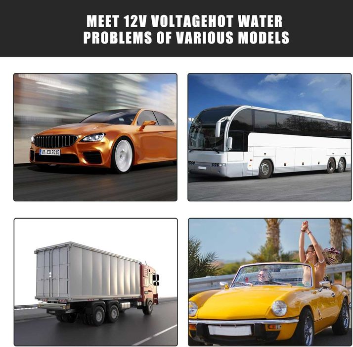 Molbory 12 V Czajnik Samochodowy, USB, 500ml, Przenośny Kubek Grzewczy