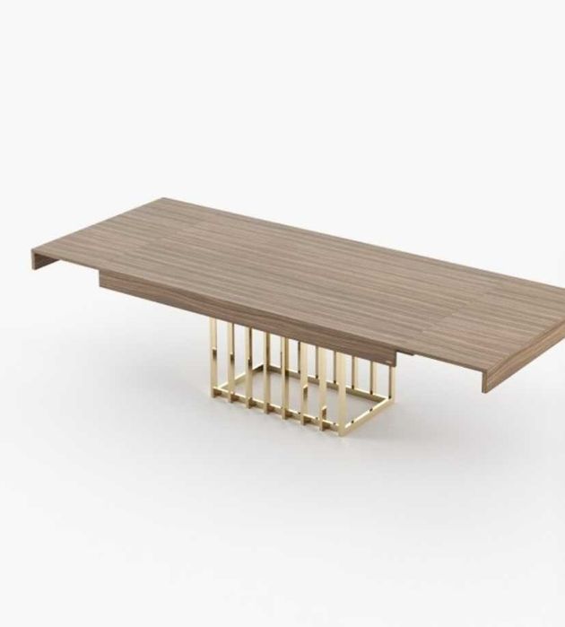Mesa de Jantar Laskasas Prestige Nogueira Mate Extensível 200–300 cm