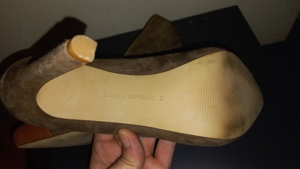 Туфли на каблуках  замша  40