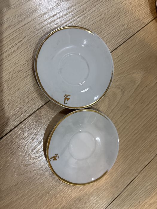 Zloty komplet kawowy Aleksaner Ćmielów