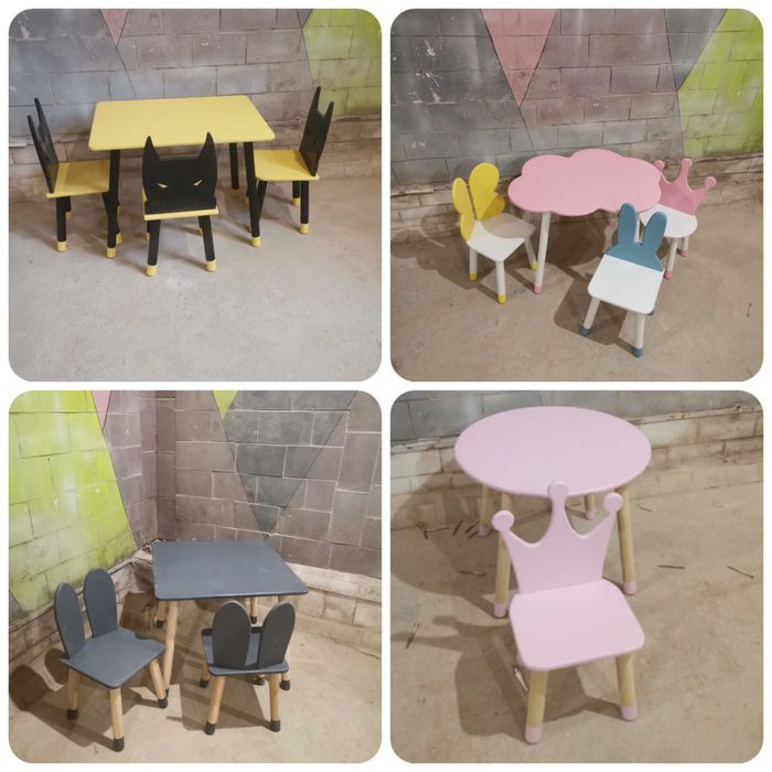 БЕЗКОШТОВНА ДОСТАВКАСтіл, столик, і стільчик набір дитячий столик меб