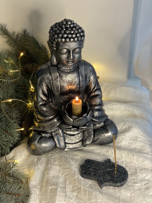 Будда статуетка, Будда з лотосом, підставка під благовонія