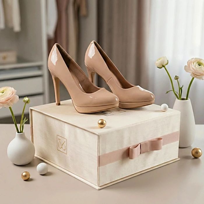 Klasyczne czółenka New Look nowe na obcasie nude