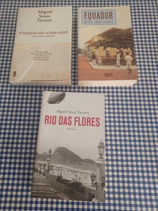 3 livros Miguel Sousa Tavares