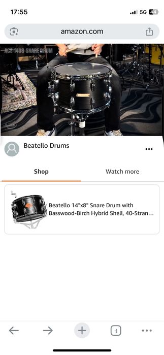 ! 14x8 Werbel Beatello Naciągi Remo sprężyny perkusja bęben
