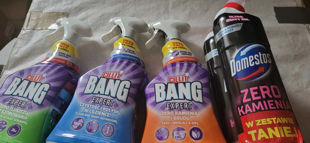 Zestaw cilit  bang  900mli  domestos 2× 750
