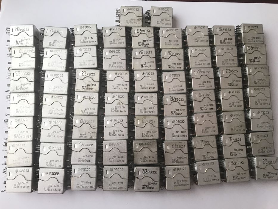 Реле РЭС 22, РЭС9, РЭС 43, РПС20..