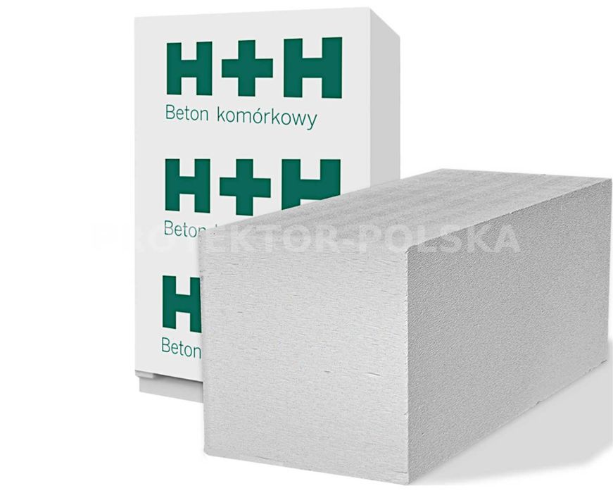 bloczek H+H 24cm beton komórkowy pustak gazobeton mur suporeks suporex