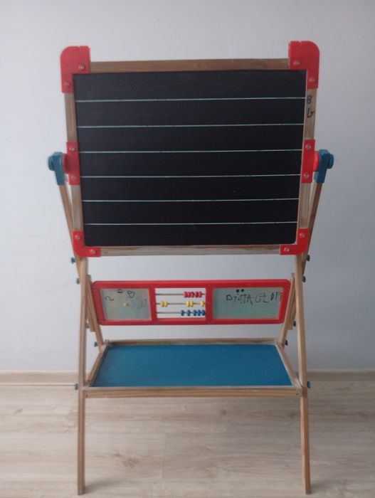 Tablica dwustronna, kreda, pisaki, z Lidla