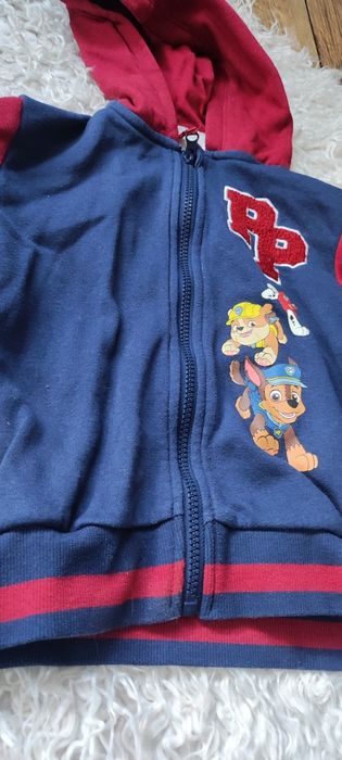 Paw Patrol Nickelodeon bluza chłopięca z kapturem 110 cm