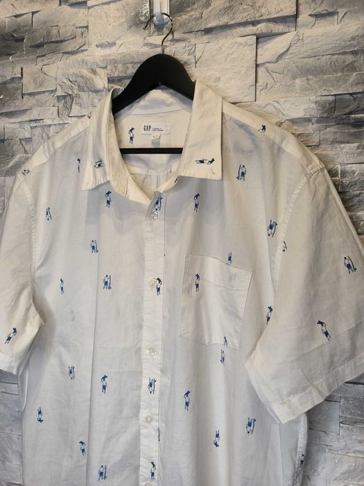 Koszula Gap Krótki Rękaw Wzorki Logo