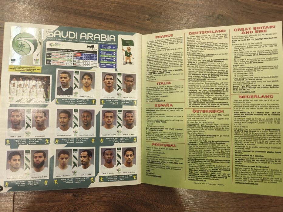 Panini World Cup 2006 в идеале полный альбом